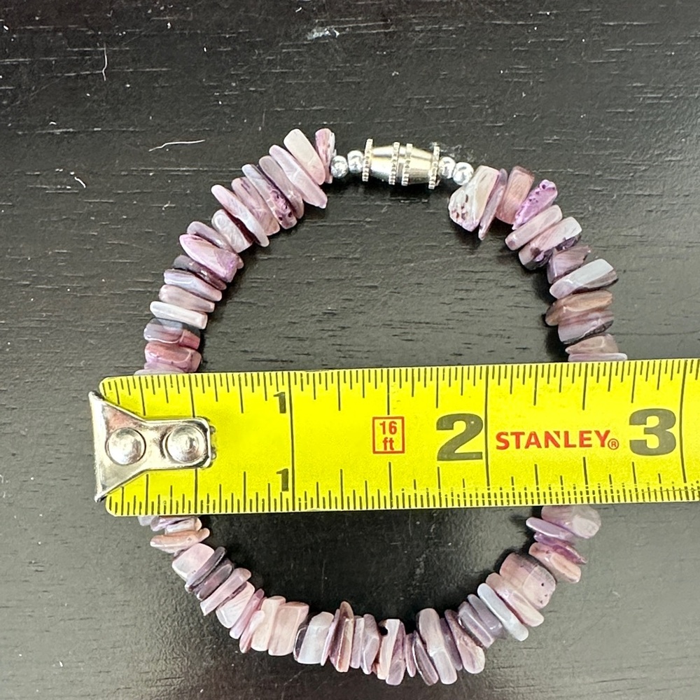 Purple Stone Beaded Bracelet